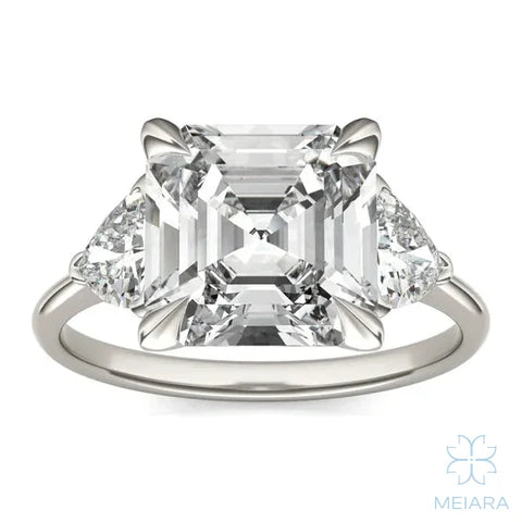 Eve Asscher Claw Prong Three-Stone Ring