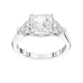 Eve Asscher Claw Prong Three-Stone Ring