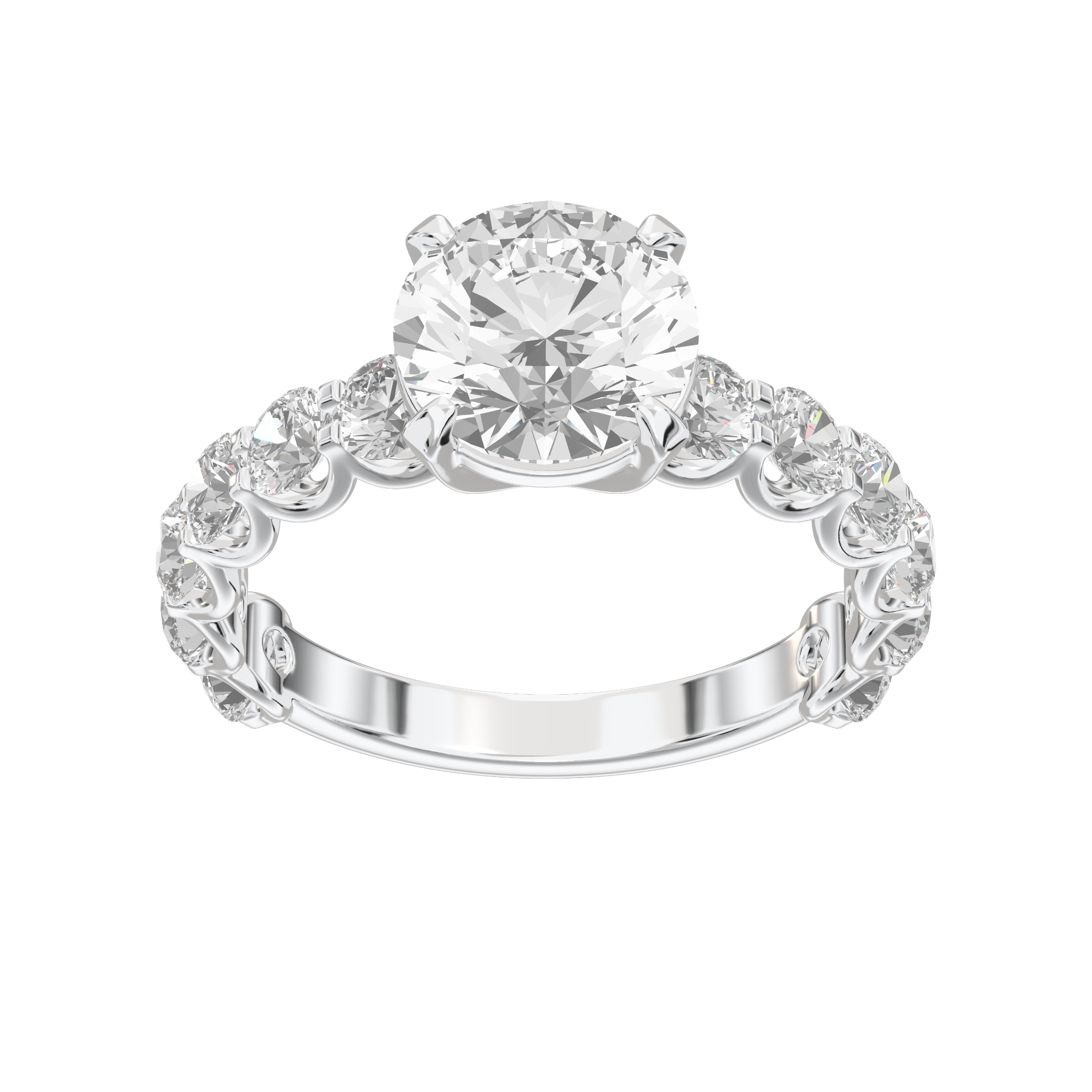 Eve Round Radiant Firecrest Engagement Ring