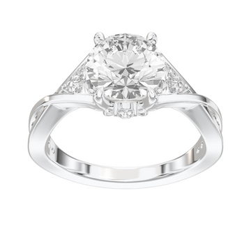Eve Round Radiant Three-Stone Ring