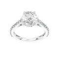 Eve Round Graduated Side-Stone Engagement Ring