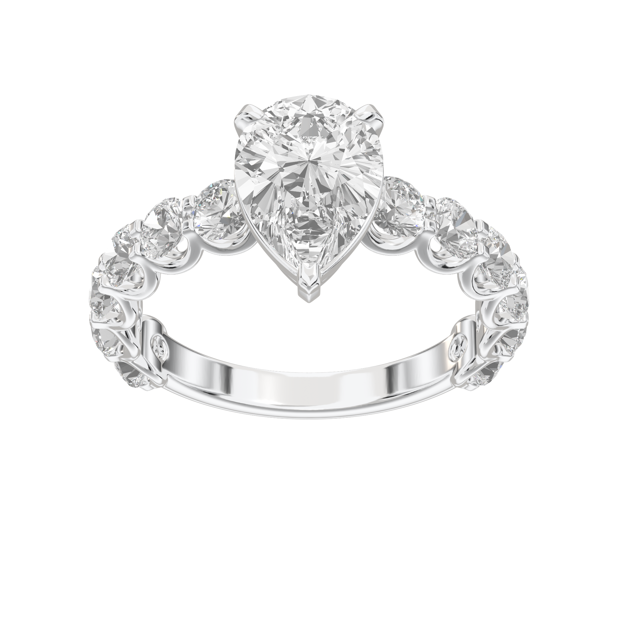 Eve Pear Radiant Firecrest Engagement Ring