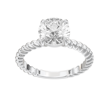 Eve Round Brilliant Classic Heritage Rope Solitaire