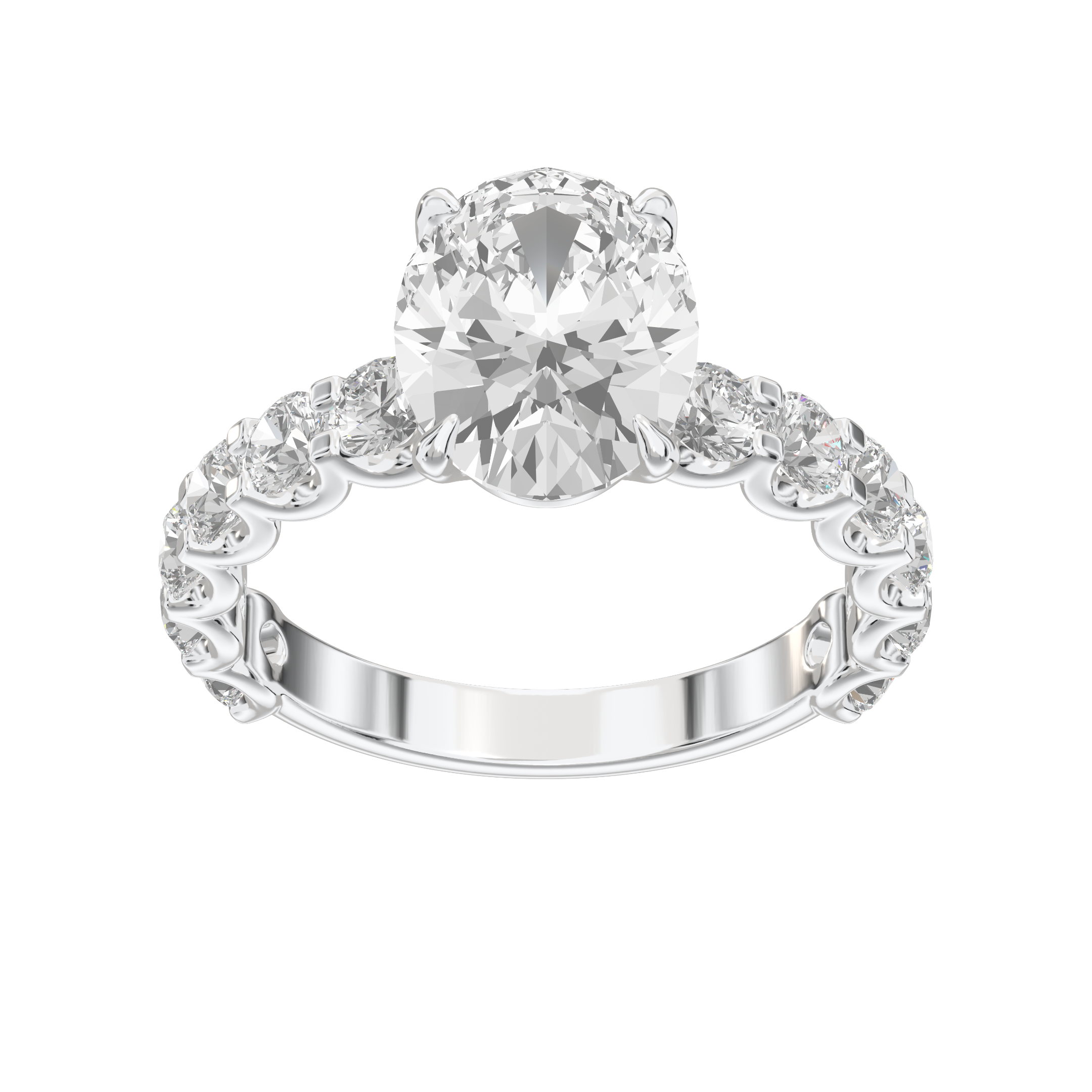 Eve Oval Radiant Firecrest Engagement Ring