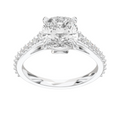 Eve Cushion Graduated Side-Stone Engagement Ring