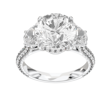Lume Round Three-Stone Ring