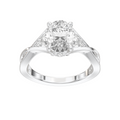 Eve Oval Three-Stone Ring