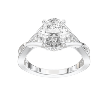 Eve Oval Three-Stone Ring