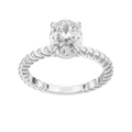 Eve Oval Classic Radiant Rope Solitaire