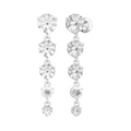Aria Round Brilliant Five-Stone Graduated Drop Earrings