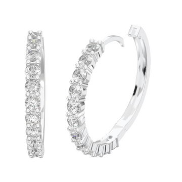 Eve Inside Out French Set Hoop Earrings