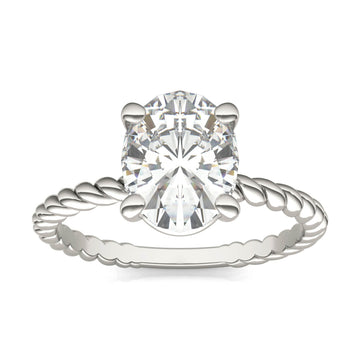 Eve Oval Classic Radiant Rope Solitaire
