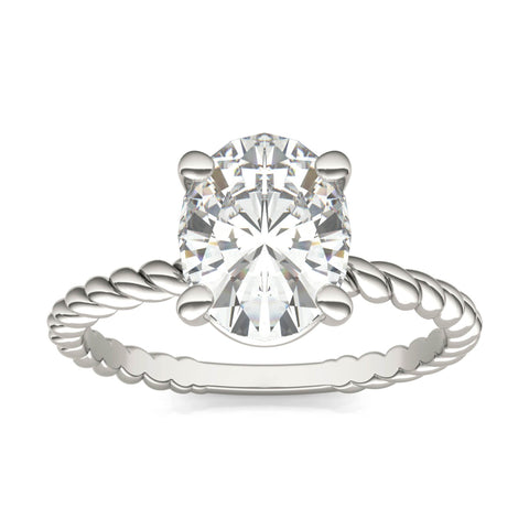 Eve Oval Classic Radiant Rope Solitaire