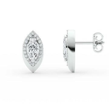 Eve Marquise Shimmer Stud Earrings