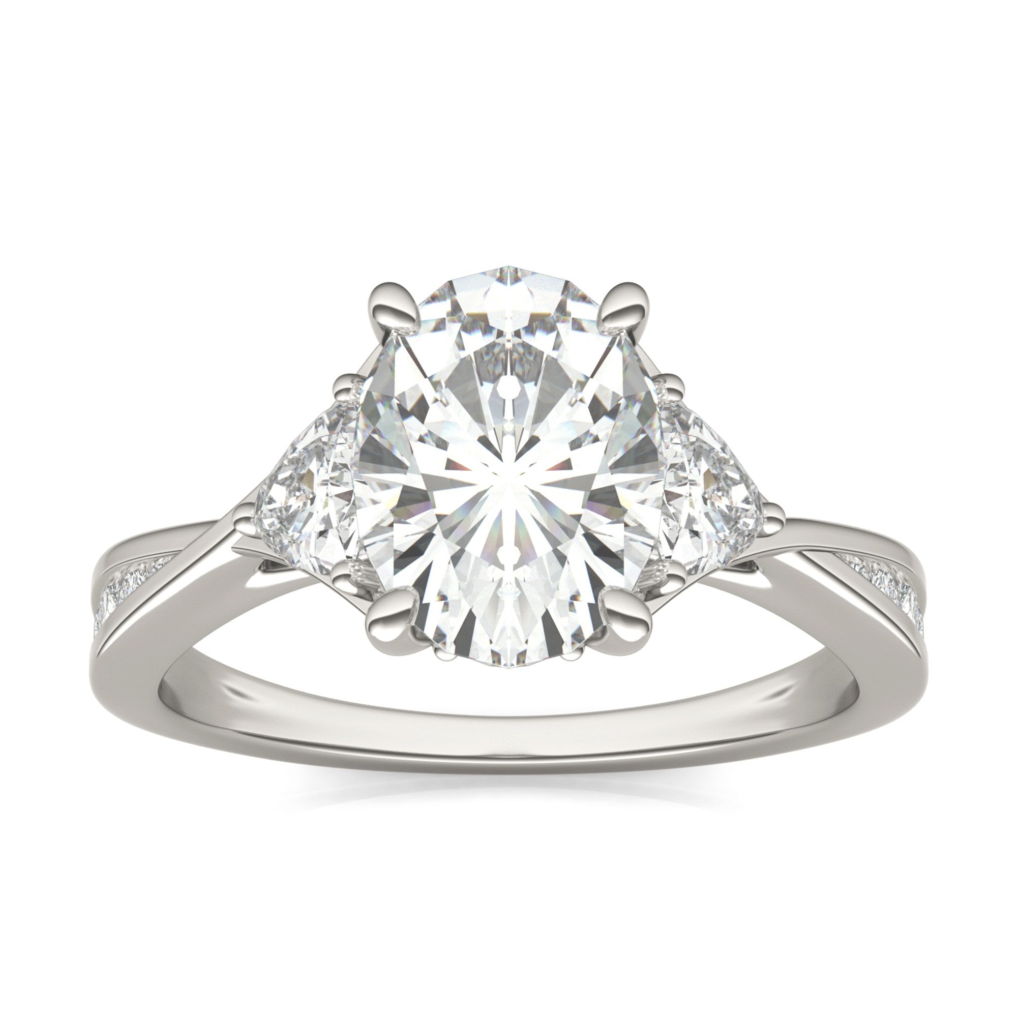 Eve Oval Three-Stone Ring
