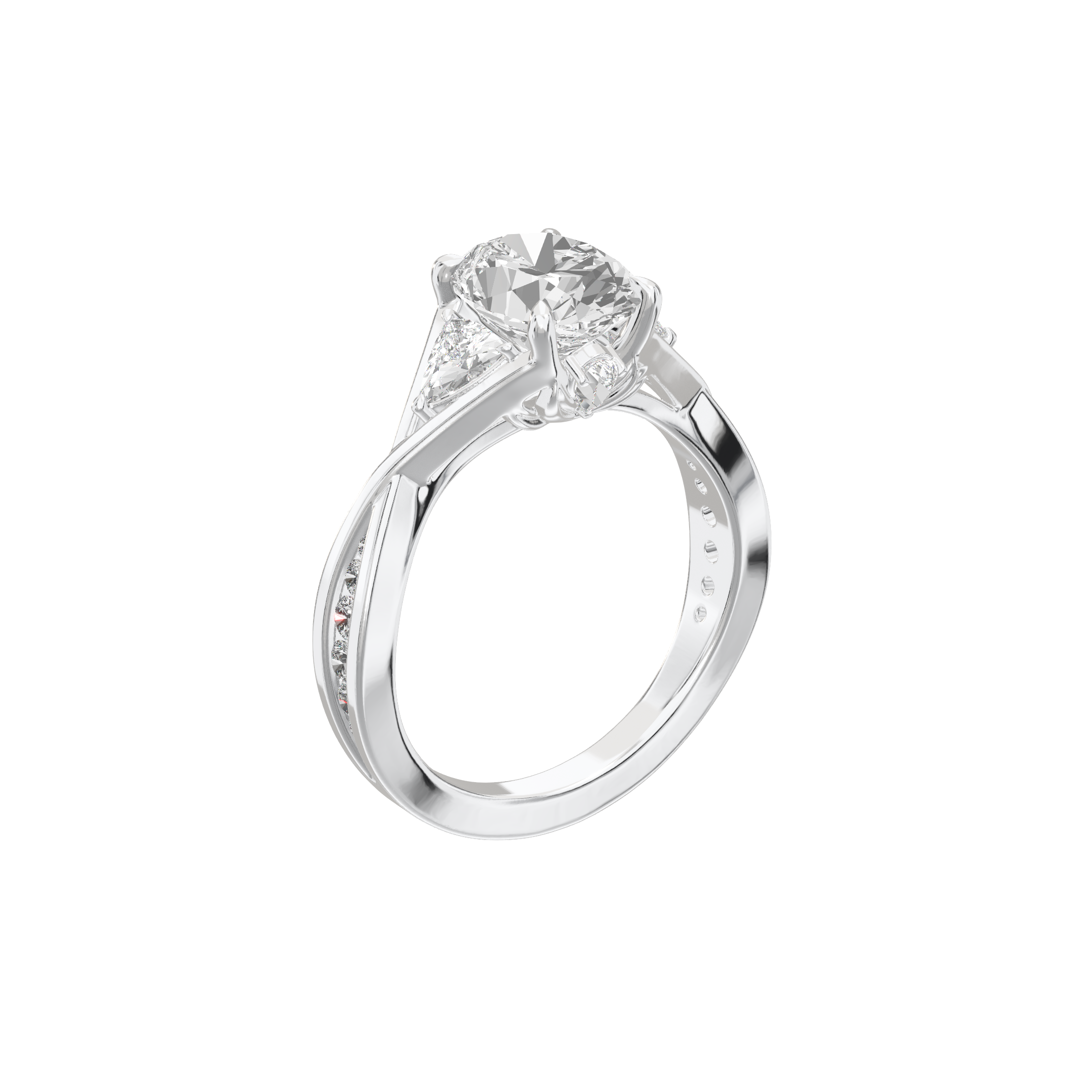 Eve Oval Three-Stone Ring