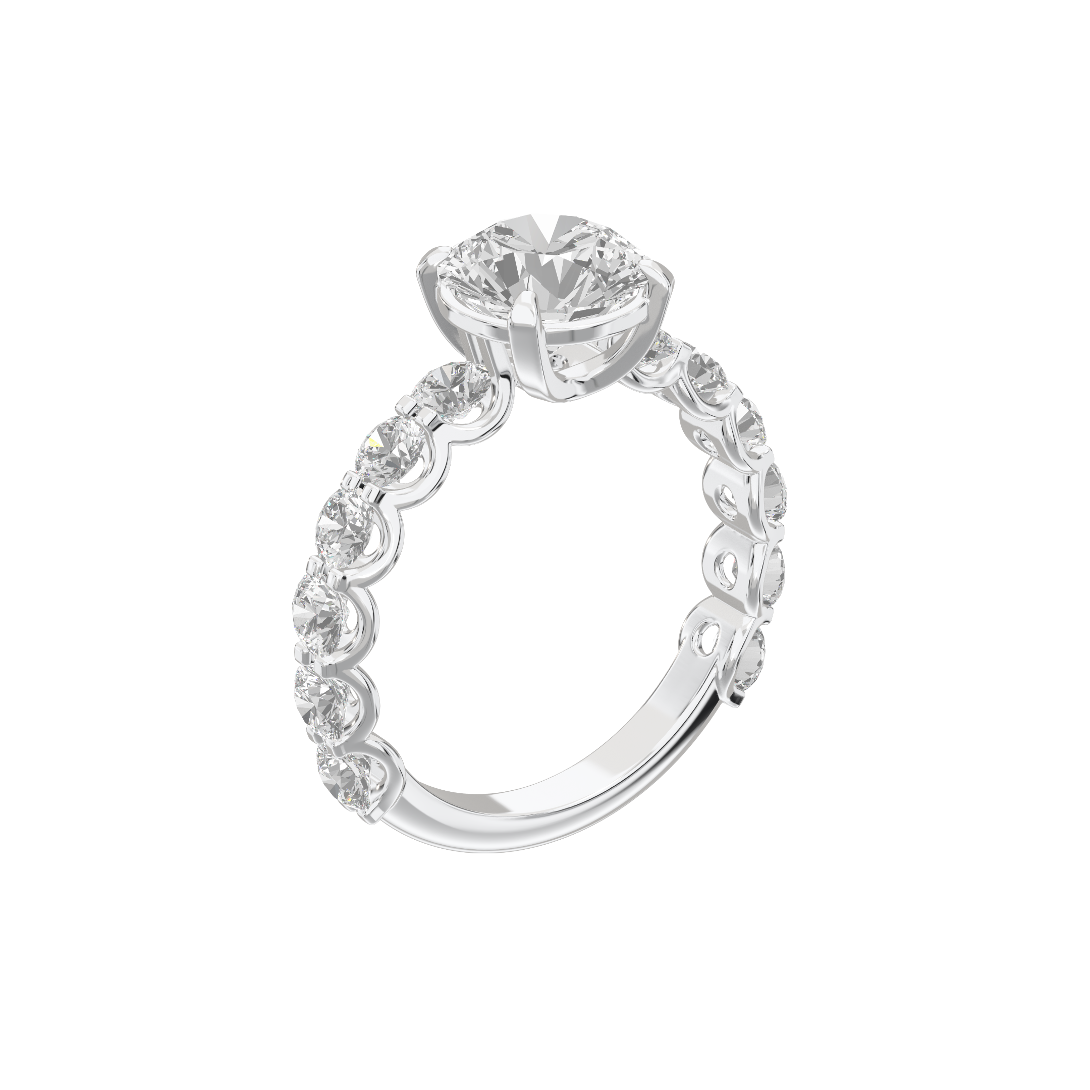 Eve Round Radiant Firecrest Engagement Ring