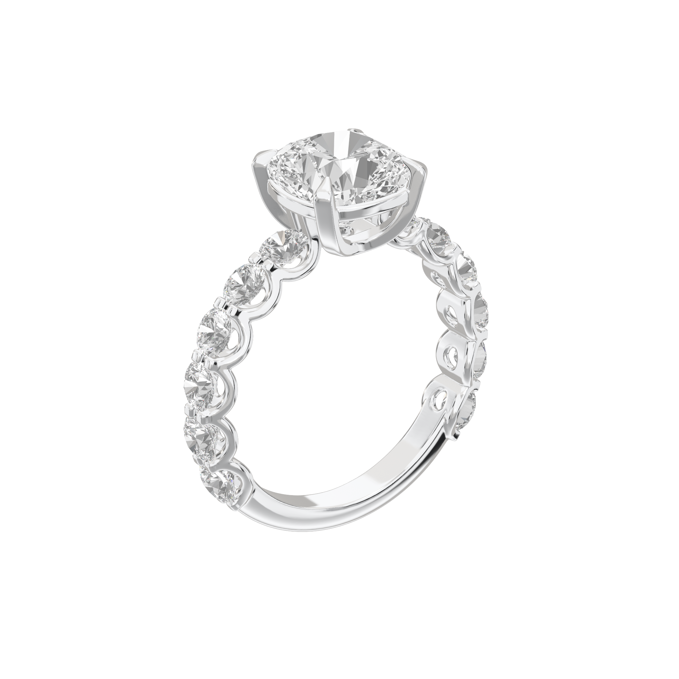 Eve Cushion Radiant Firecrest Engagement Ring