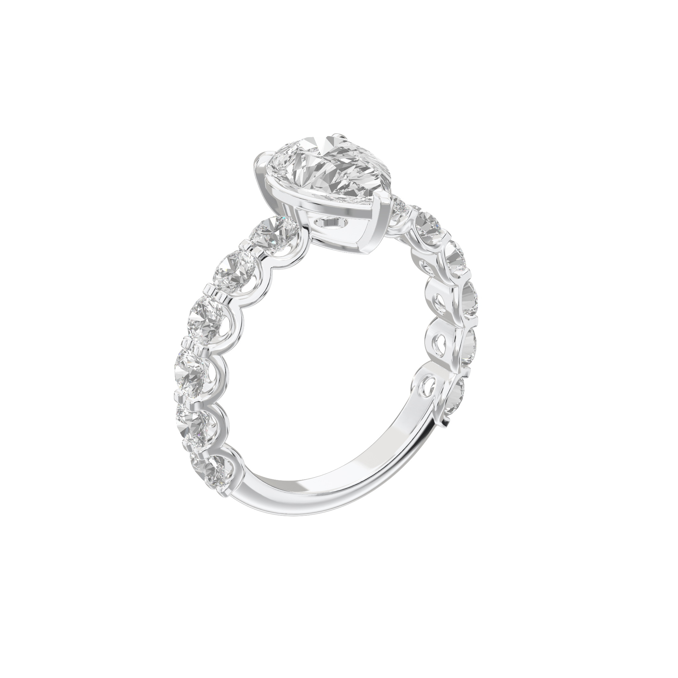Eve Pear Radiant Firecrest Engagement Ring
