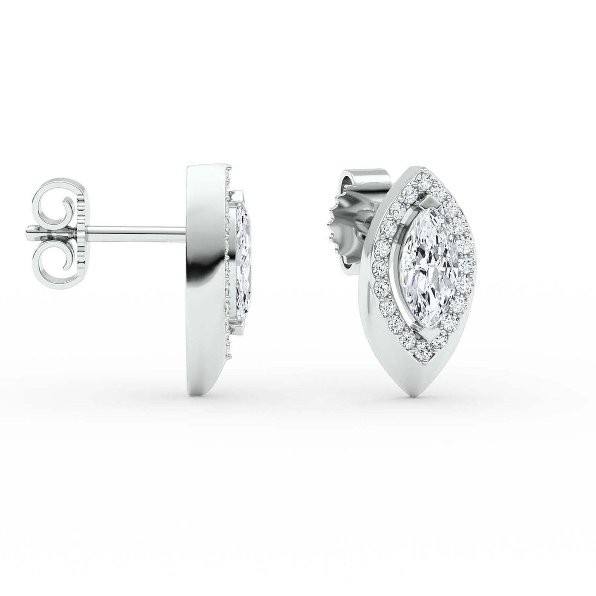 Eve Marquise Shimmer Stud Earrings