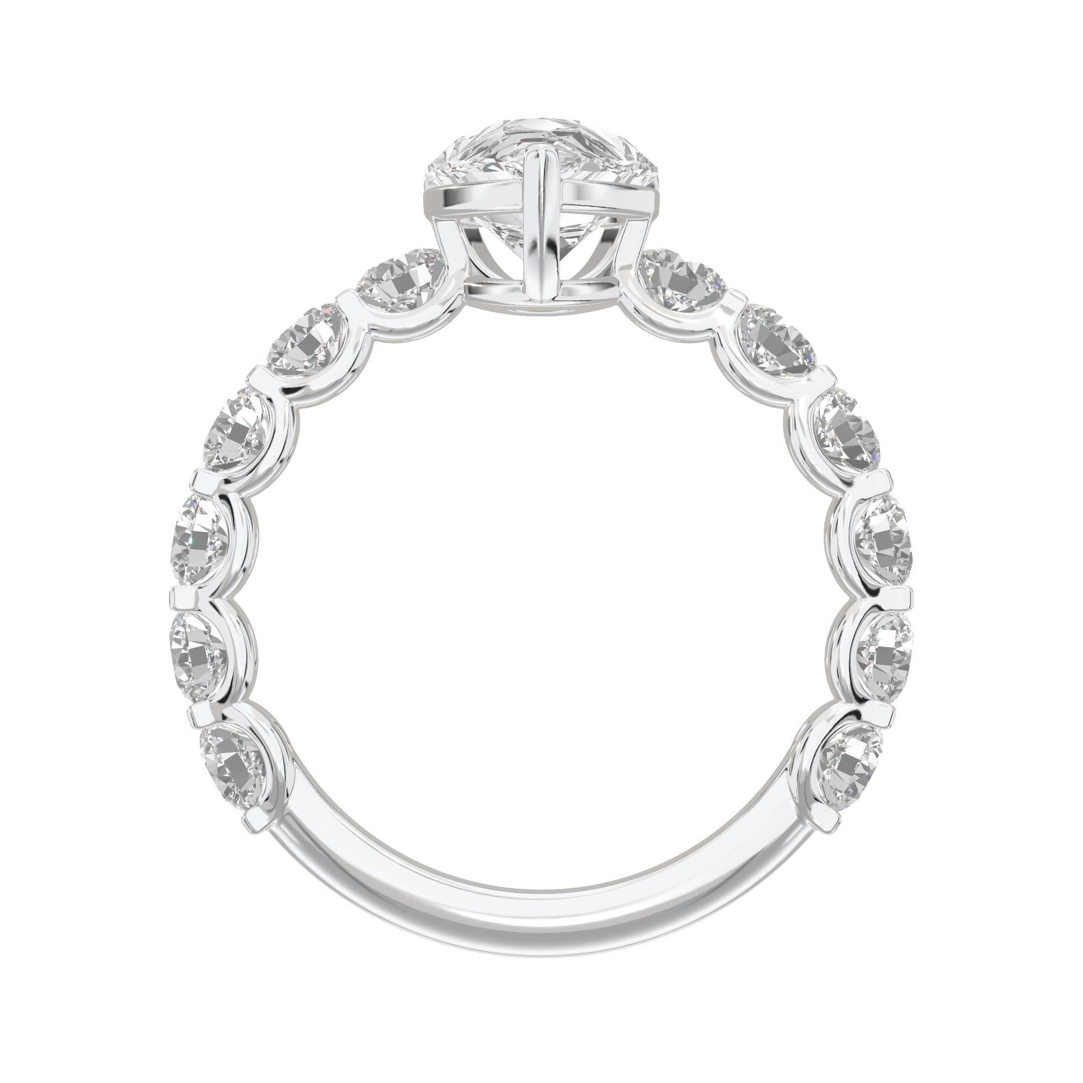 Eve Pear Radiant Firecrest Engagement Ring