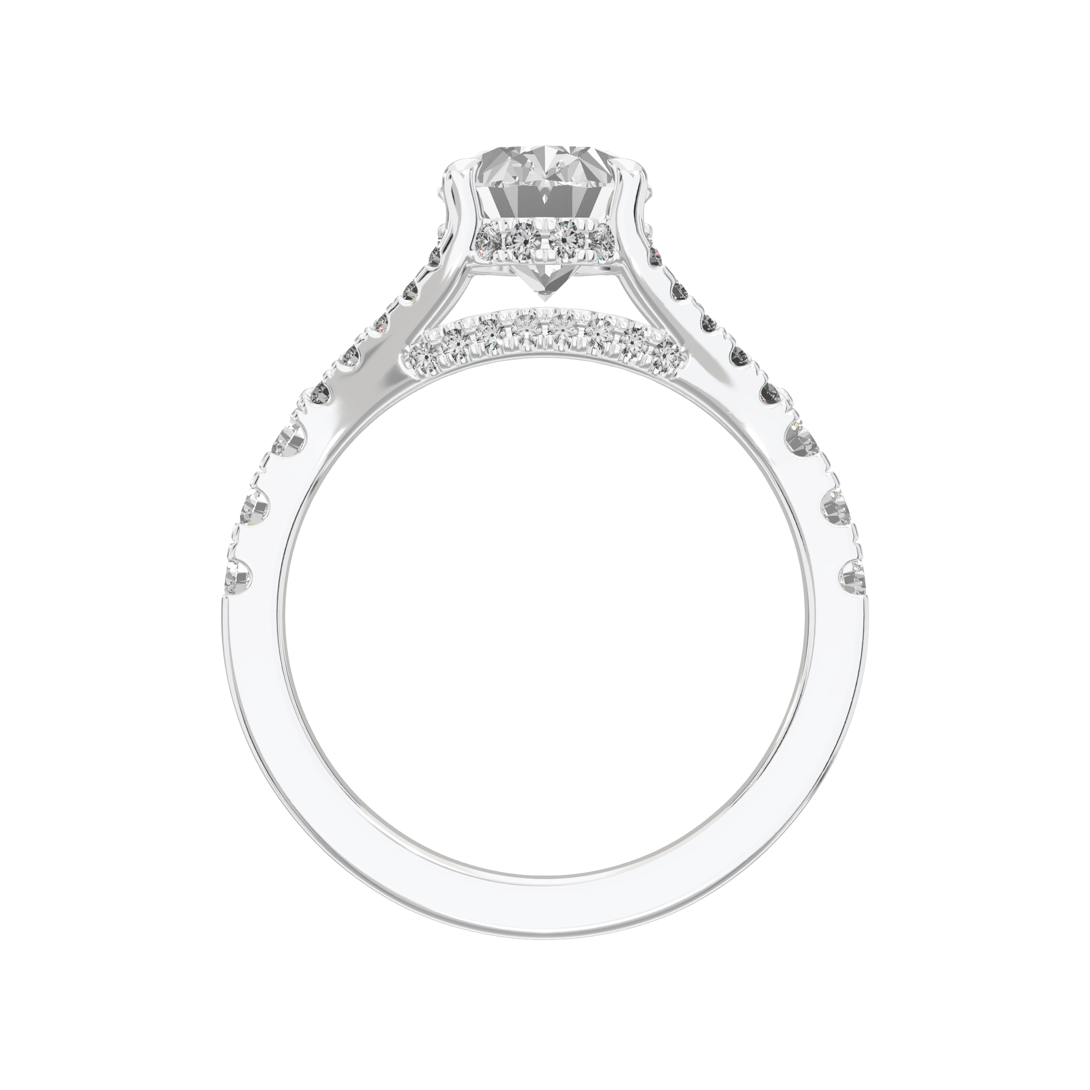 Eve Oval Duo Engagement Ring