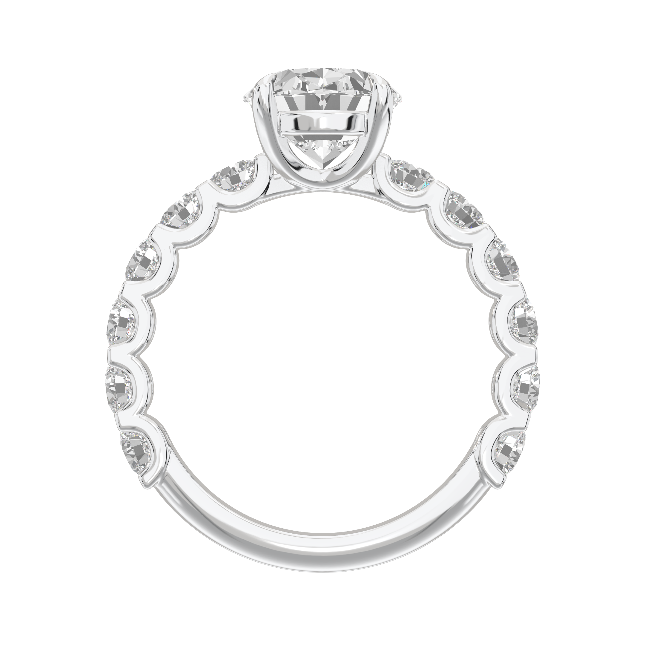 Eve Oval Radiant Firecrest Engagement Ring