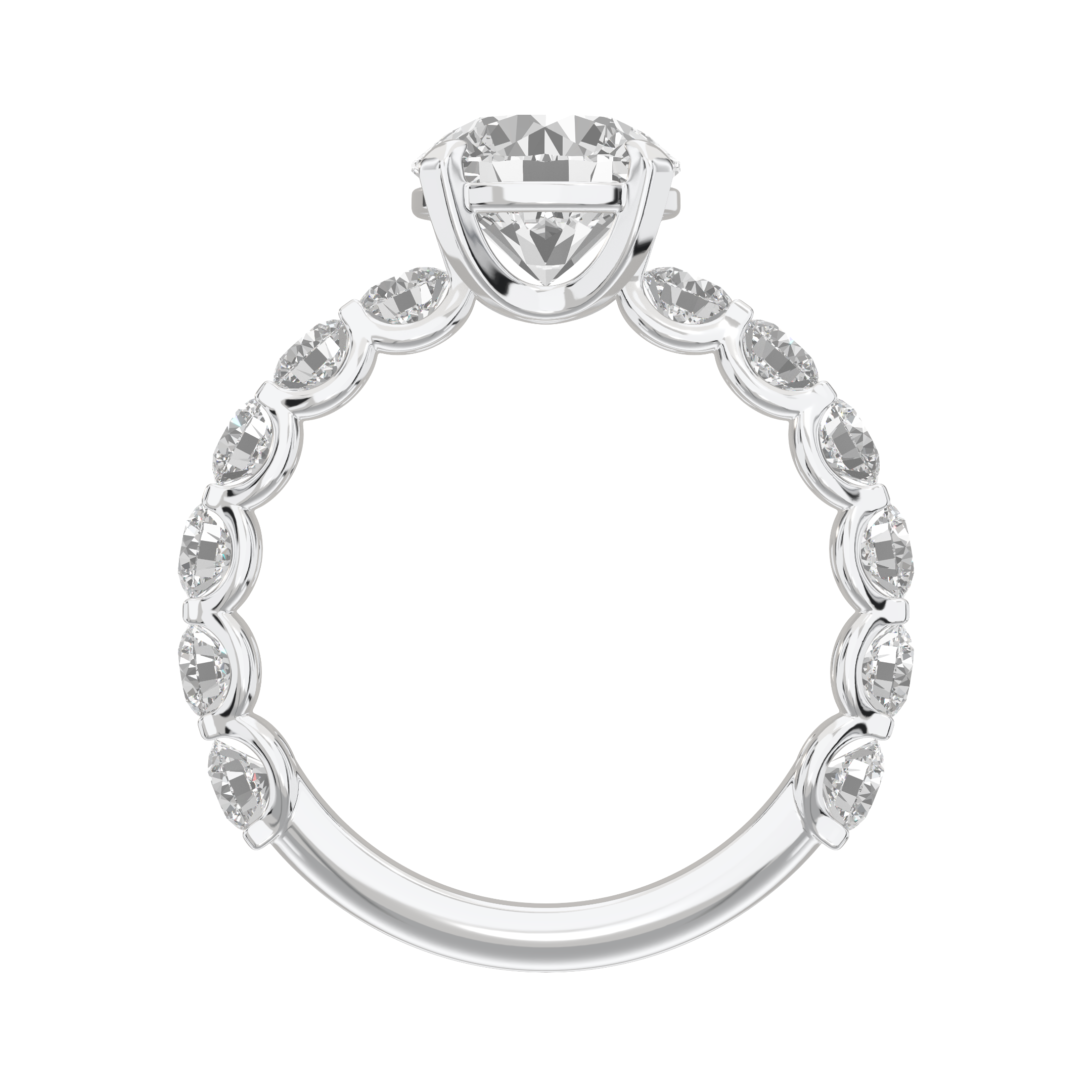 Eve Round Radiant Firecrest Engagement Ring
