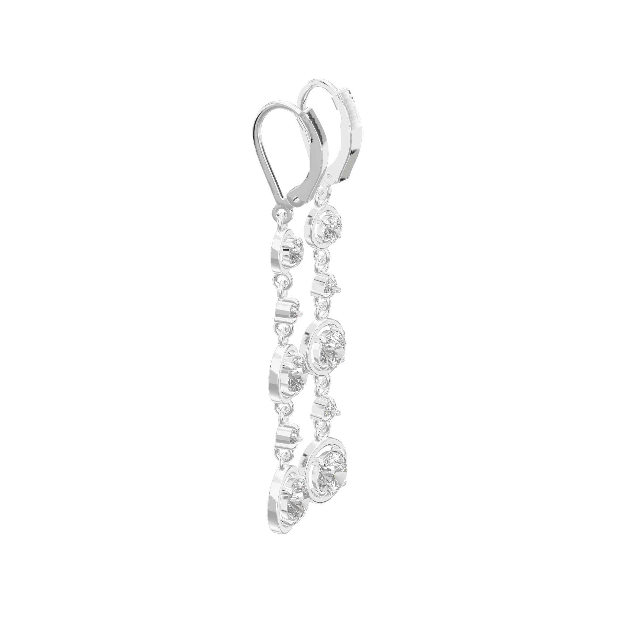 Aria Triple Tier Drop Earrings