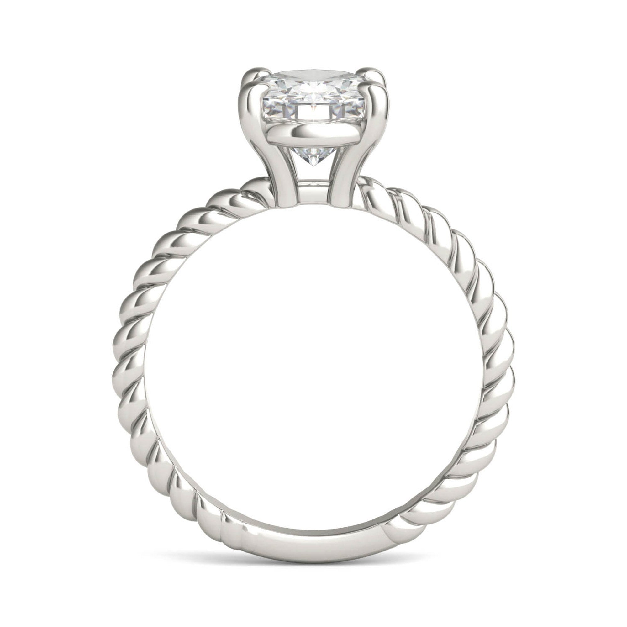 Eve Oval Classic Radiant Rope Solitaire