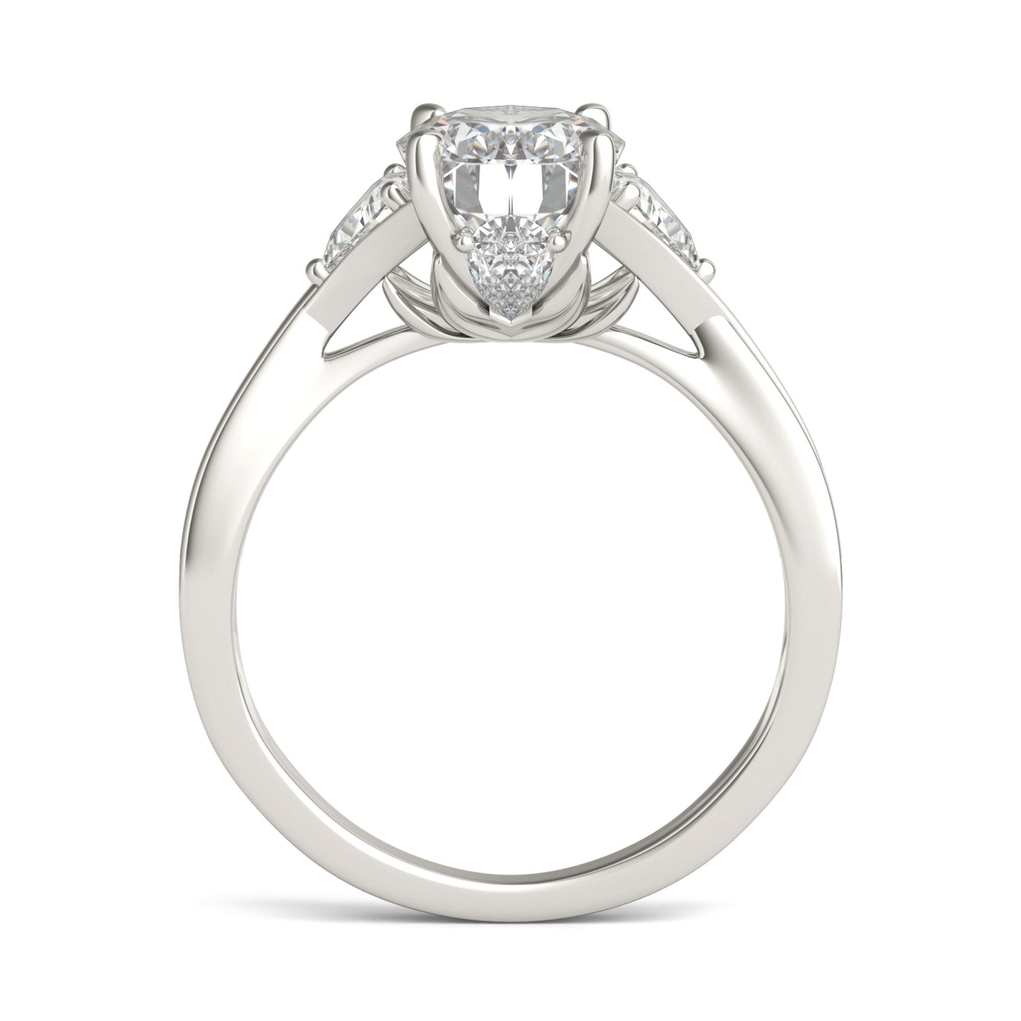 Eve Oval Three-Stone Ring