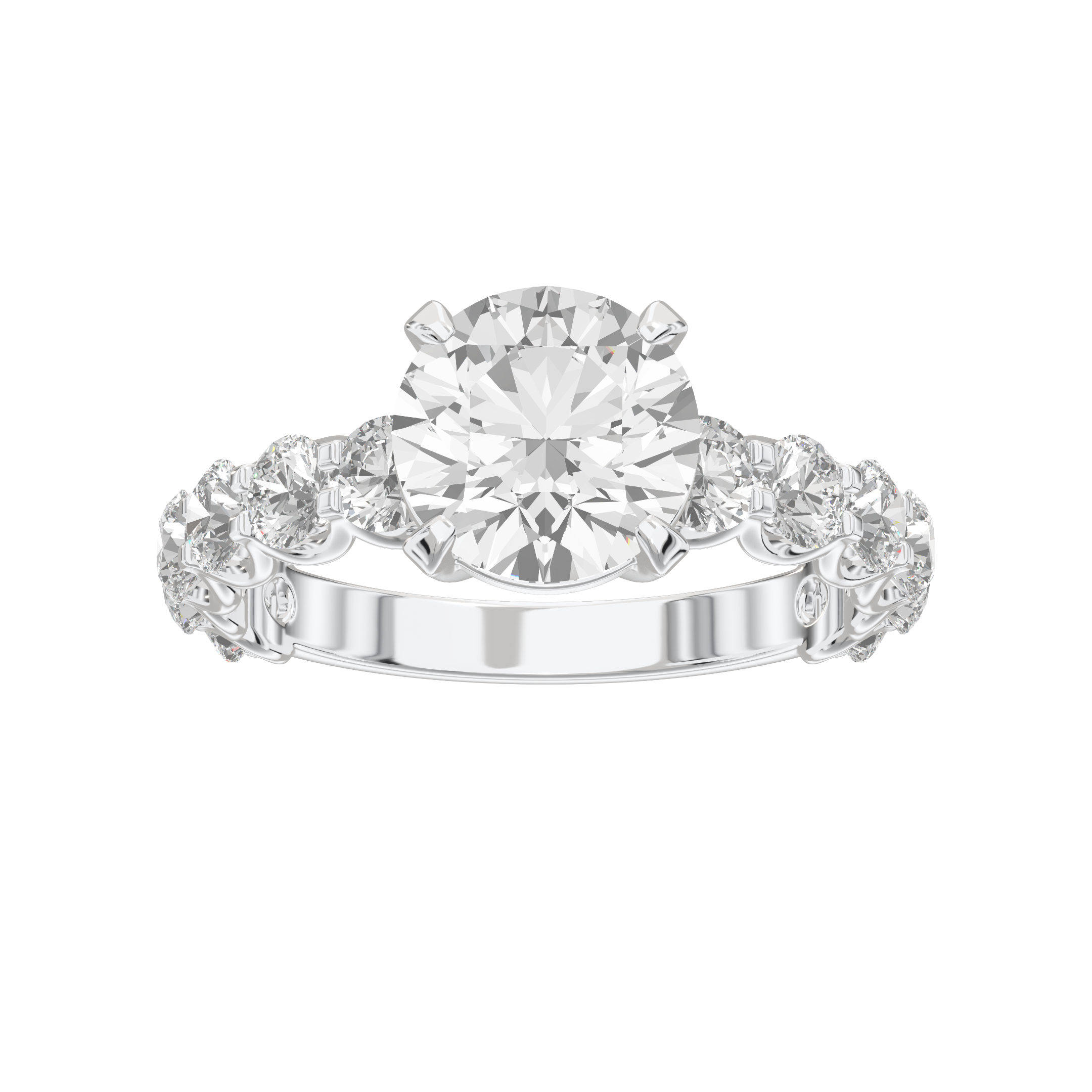 Eve Round Radiant Firecrest Engagement Ring
