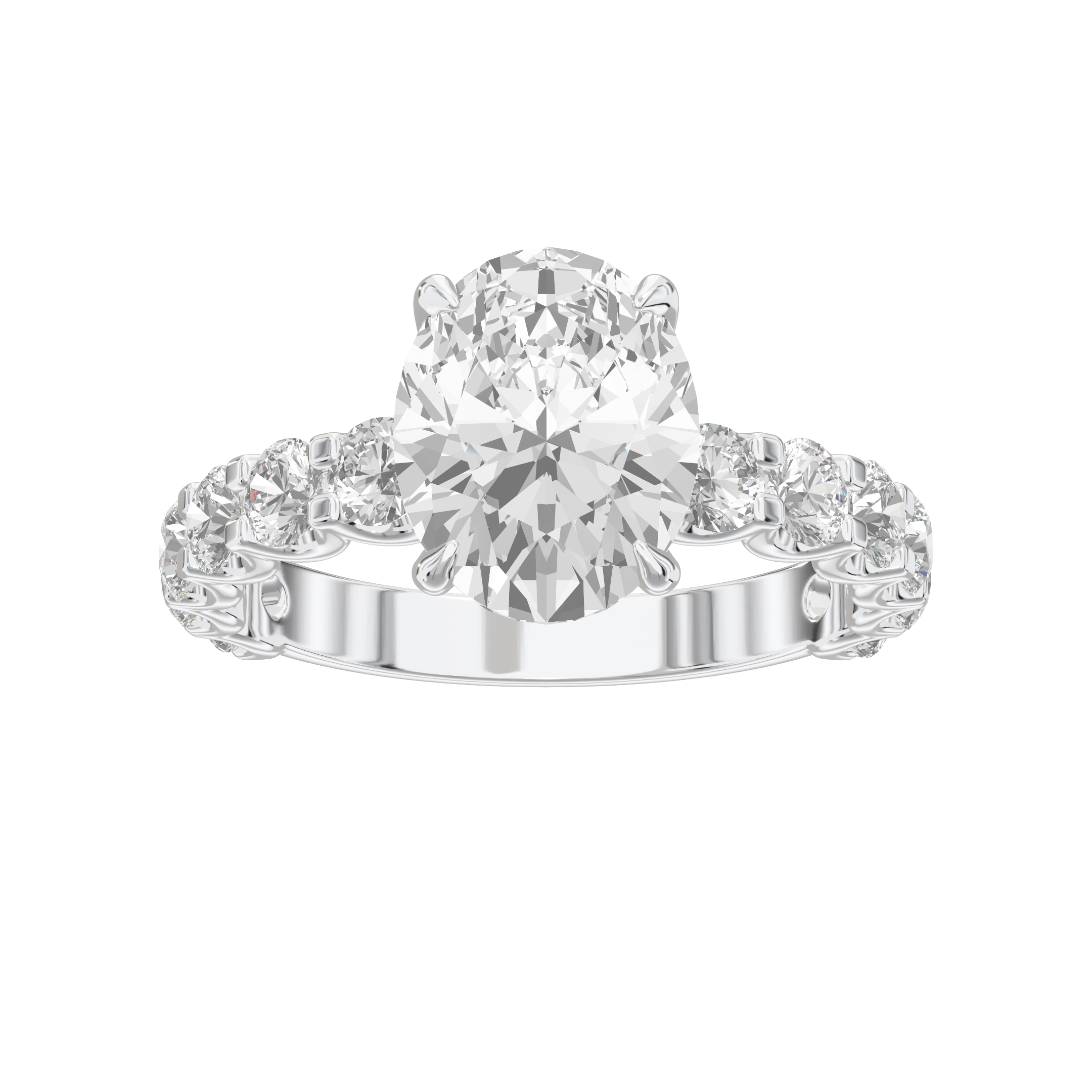 Eve Oval Radiant Firecrest Engagement Ring
