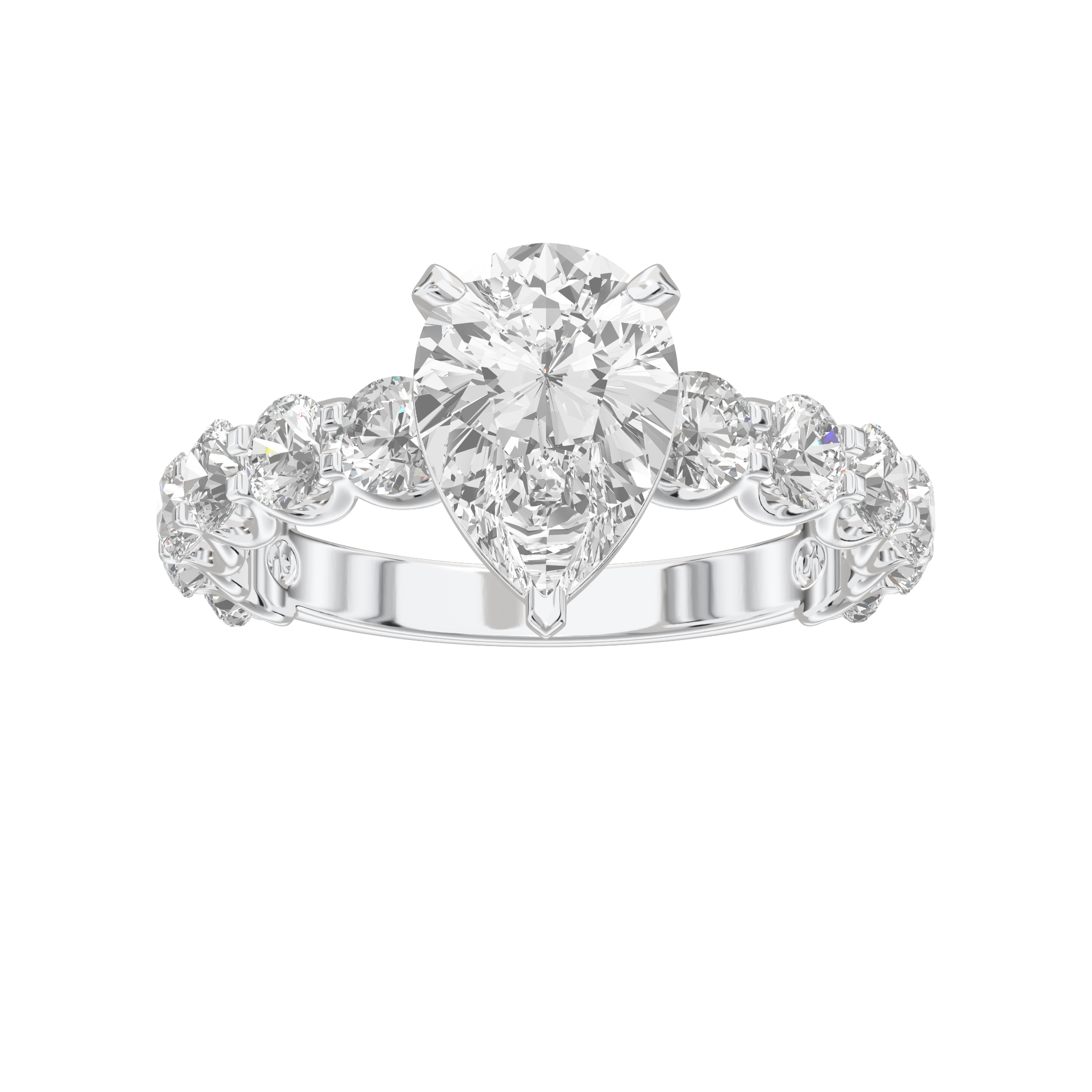Eve Pear Radiant Firecrest Engagement Ring