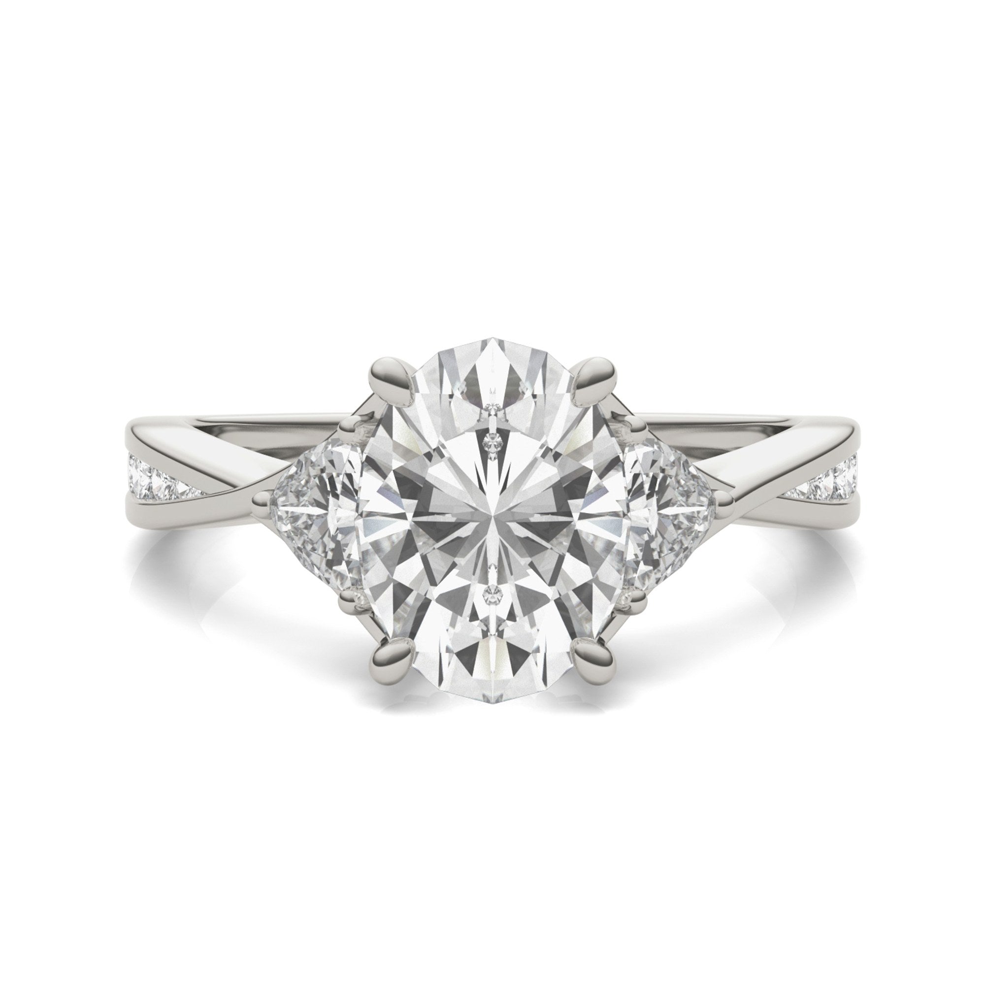 Eve Oval Three-Stone Ring