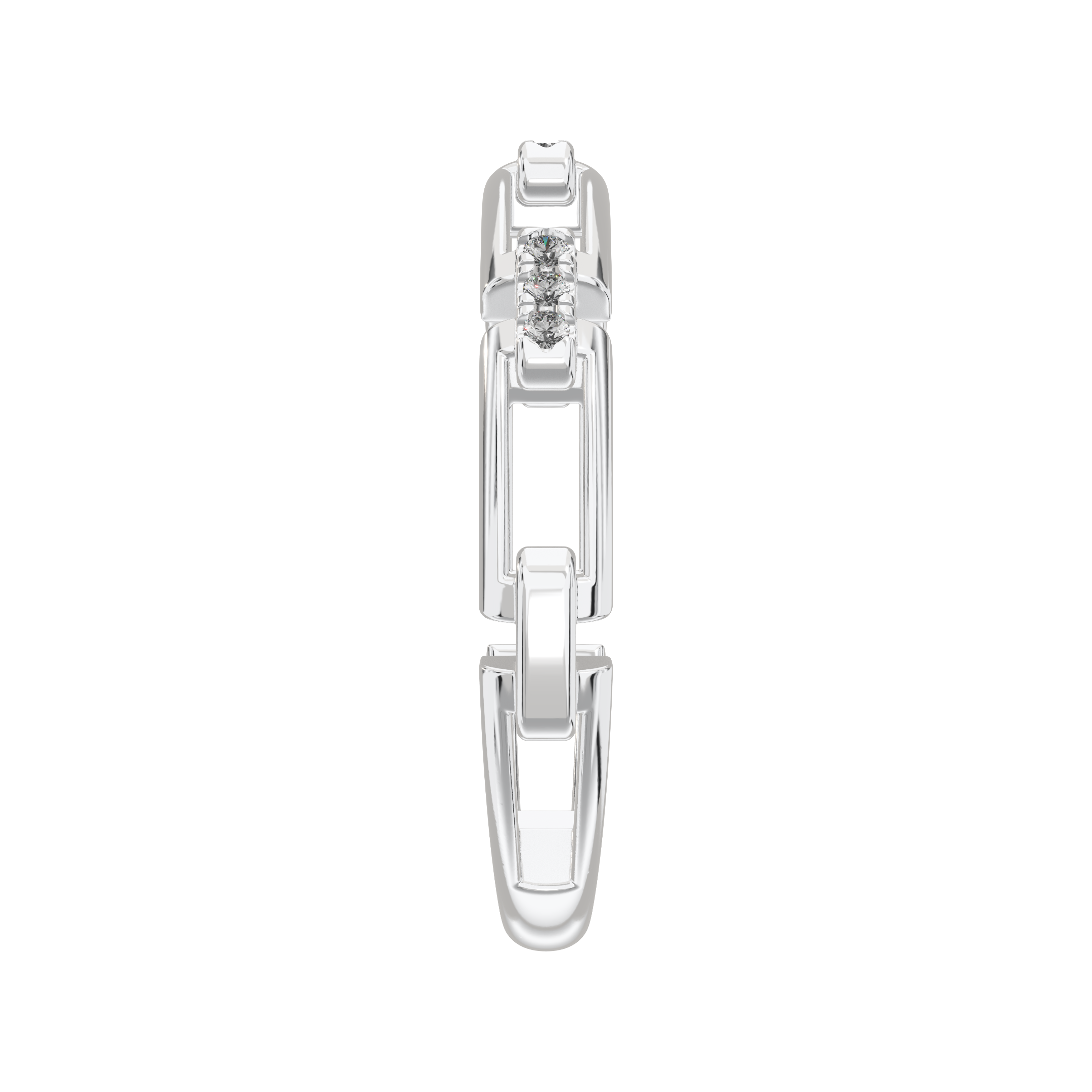 Eve Rectangle Chain Stacking Ring
