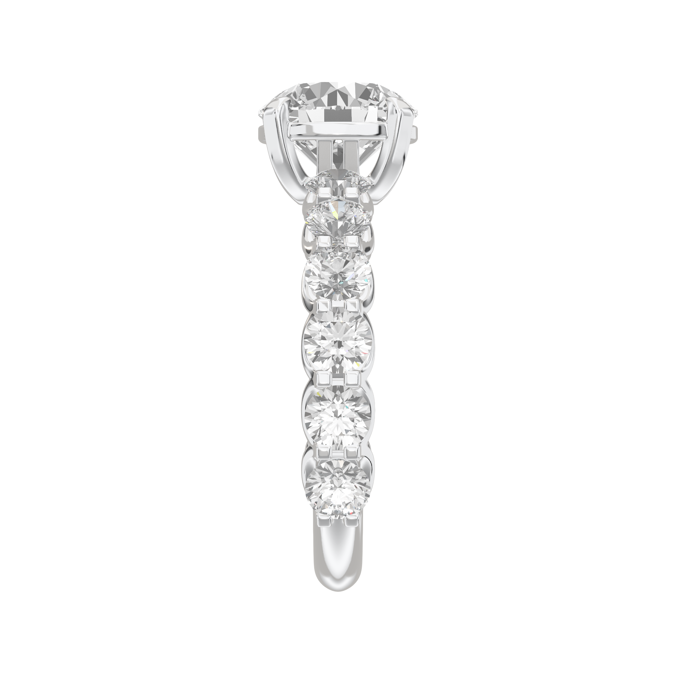 Eve Round Radiant Firecrest Engagement Ring