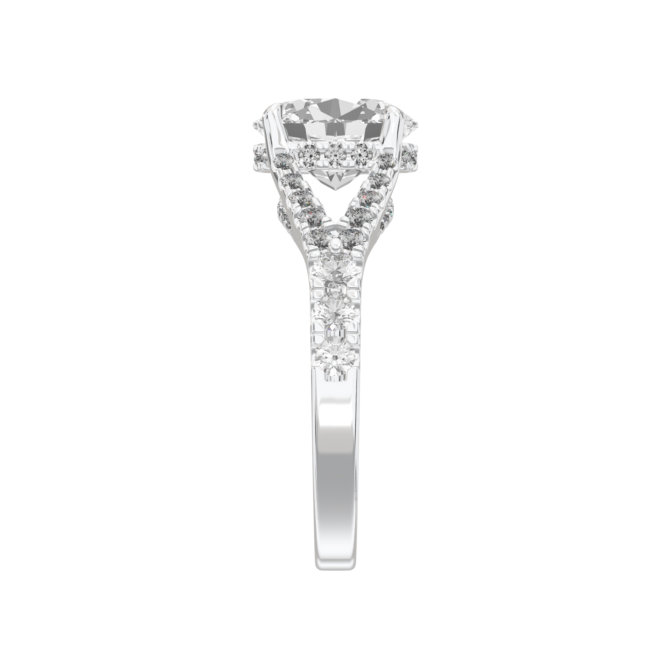Eve Oval Duo Engagement Ring