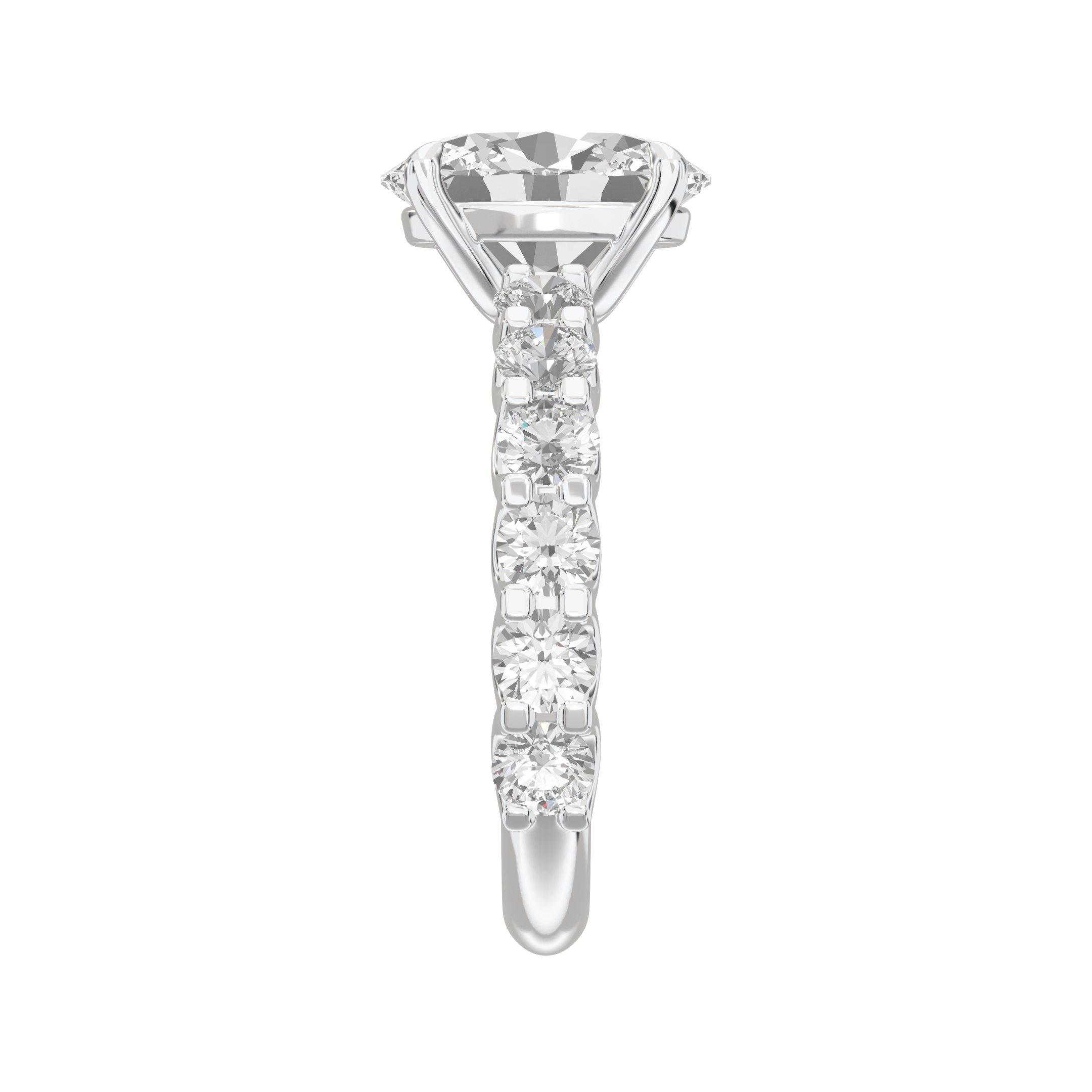 Eve Oval Radiant Firecrest Engagement Ring