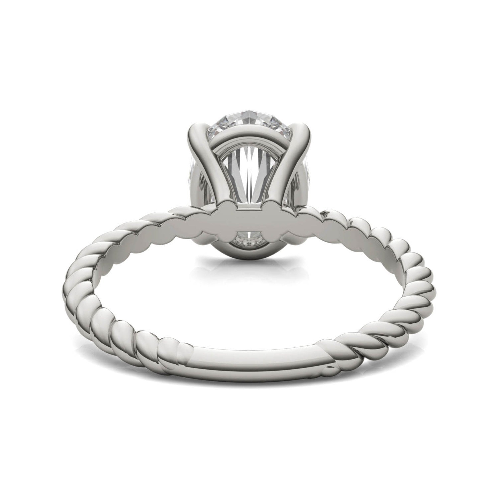Eve Oval Classic Radiant Rope Solitaire