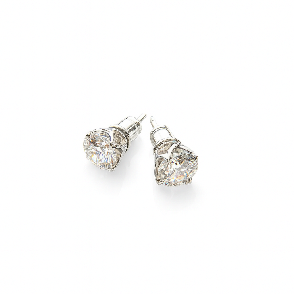 Lunar Lab-Moissanite Diamond Studs
