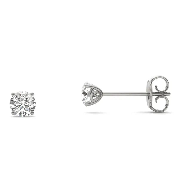 Round Radiant Signature Basket Stud