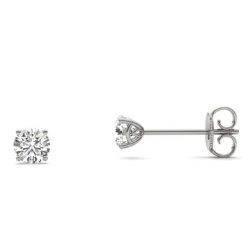 Round Radiant Signature Basket Stud