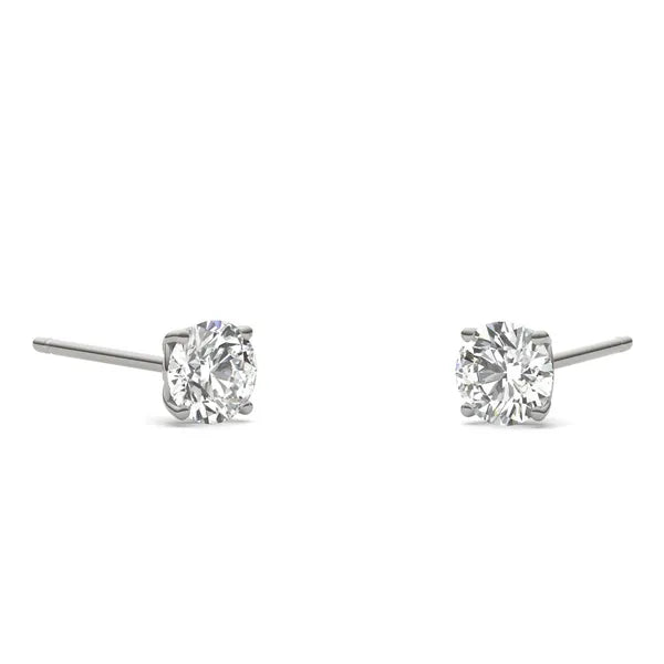 Round Radiant Signature Basket Stud