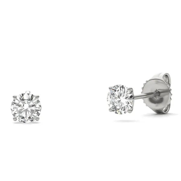 Round Radiant Signature Stylish Stud