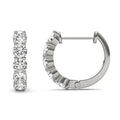 Starshine Five-Stone Mini Hoop Earrings