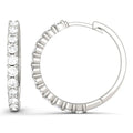 Elara Classic Shared-Prong Hoop Earrings