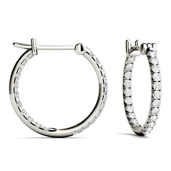 Signature Inside Out French Set Hoop Earrings