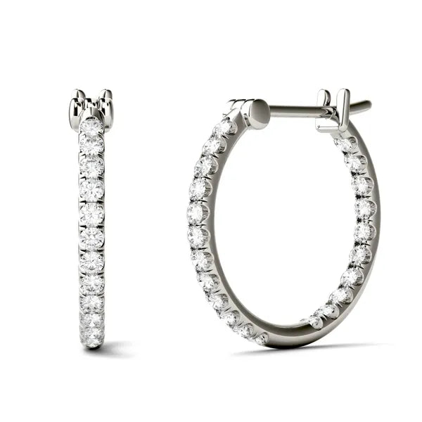 Signature Inside Out French Set Hoop Earrings