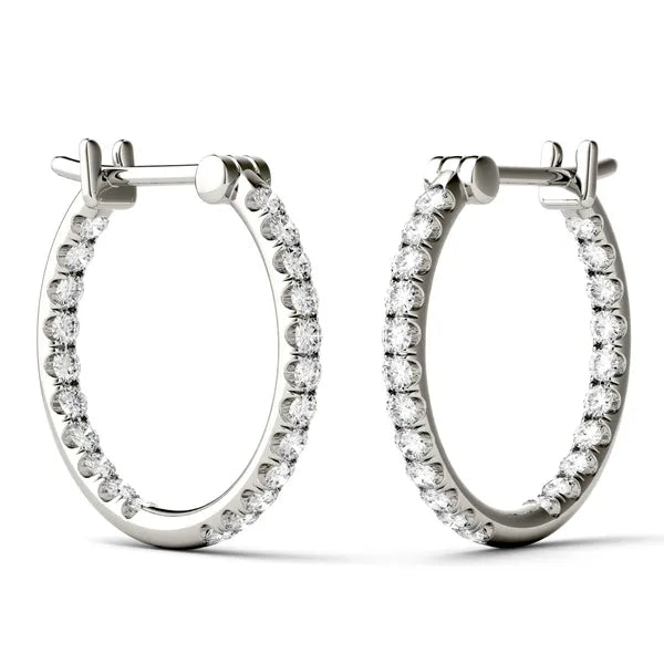 Signature Inside Out French Set Hoop Earrings